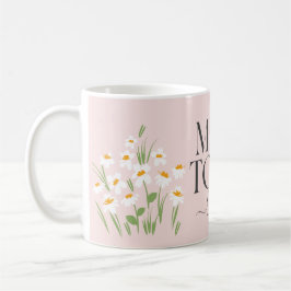 Mama zu werden zärtlich Blumengebäck Baby Dusche n Kaffeetasse
