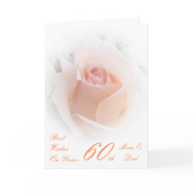 Mama zum 60. Jahrestag der Hochzeit und Vater Rosa