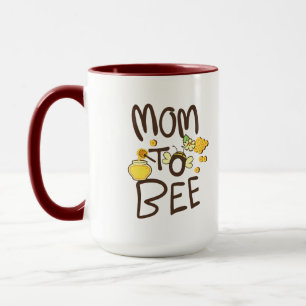 Mama zum Bienen mit Cartoon Dekoration Tasse