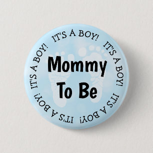 Mama zum Blue Baby Shooting Button