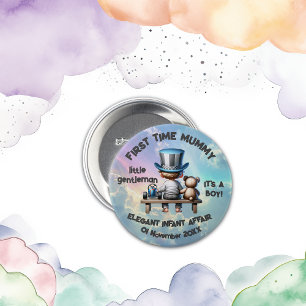 Mama zum ersten Mal - Es ist ein Junge Button