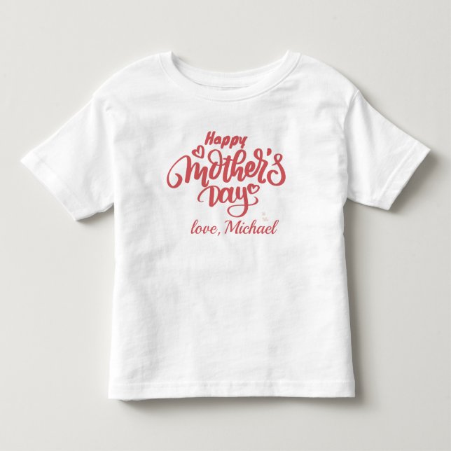Mama zum Muttertag Kleinkind T-shirt (Vorderseite)