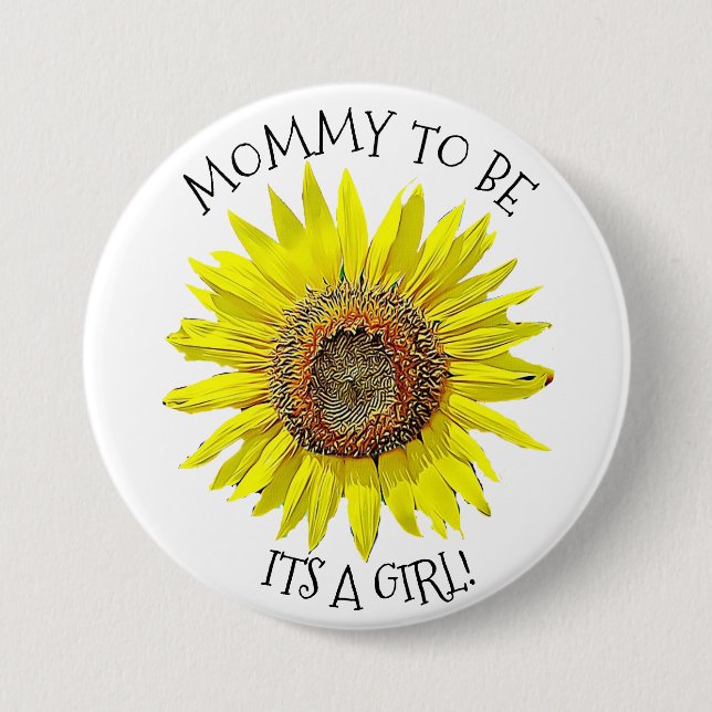 Mama zum zu sein, SEIN EINE MÄDCHEN Button (Vorderseite)