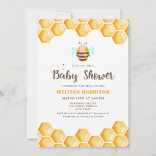 Mama zur Bee Baby Dusche Einladung