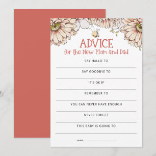 Mama zur Beratung von Hummeln für Vater Baby Showe Einladung