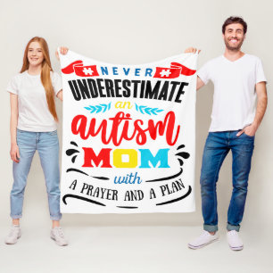 Mama zur Sensibilisierung für Autismus - Fleece Bl