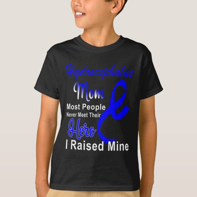 Mama zur Sensibilisierung für Blue Ribbon Mutterun T-Shirt (Vorderseite)