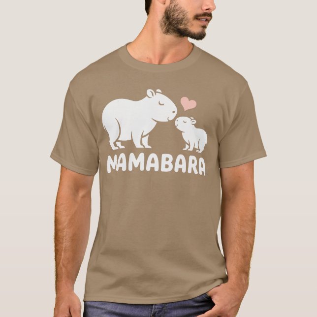 Mamabara Capybara Mutter vintage T-Shirt (Vorderseite)