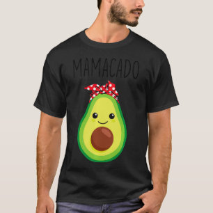 Mamacado Avocado Messy Bun Pregnant Mama Schwanger T-Shirt
