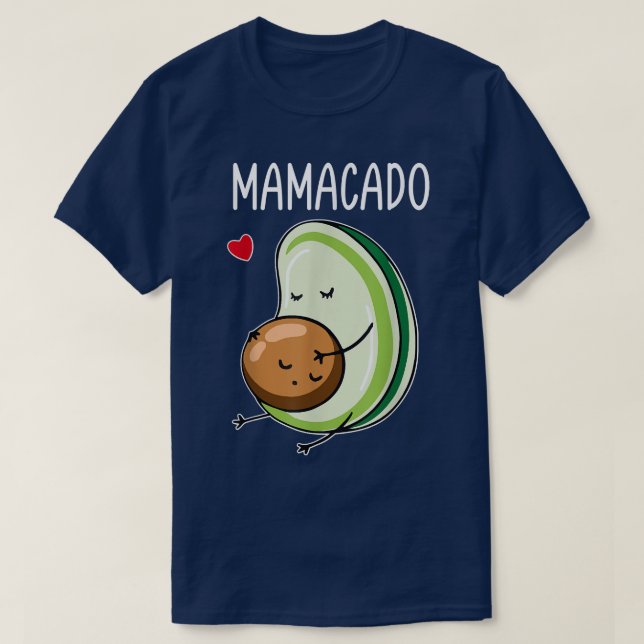 Mamacado Avocado Pajamas Frauen schwangere Mama Pr T-Shirt (Design vorne)