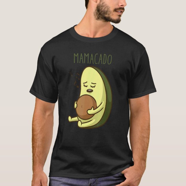 Mamacado Avocado Pregnant Mama Pregnancy Avocado H T-Shirt (Vorderseite)
