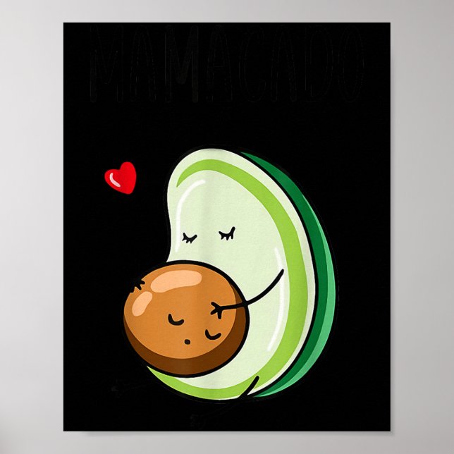 Mamacado Avocado Pregnant Mom Pregnancy Avo  Poster (Vorne)