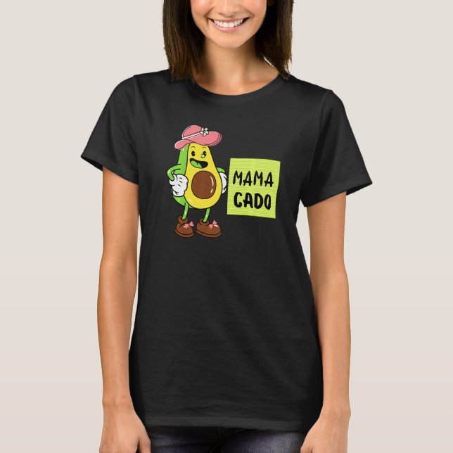 Mamacado Avocado Pregnant Mom Pregnancy Avo   T-Shirt (Vorderseite)