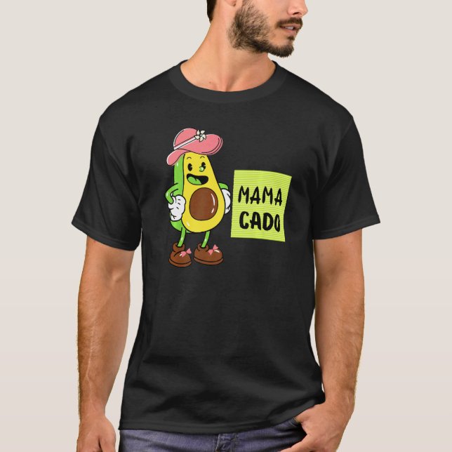 Mamacado Avocado Pregnant Mom Pregnancy Avo   T-Shirt (Vorderseite)