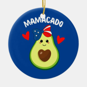 Mamacado Avocado Schwangere Mama Schwangerschaft A Keramik Ornament