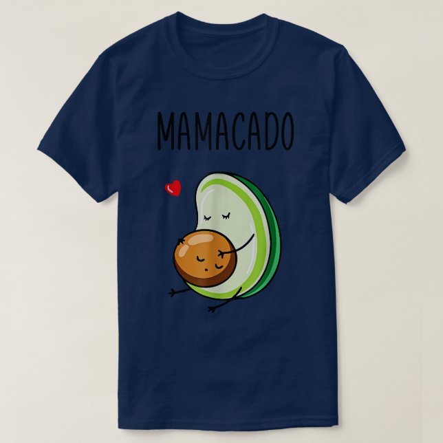 Mamacado Avocado Schwangere Mama Schwangerschaft A T-Shirt (Design vorne)
