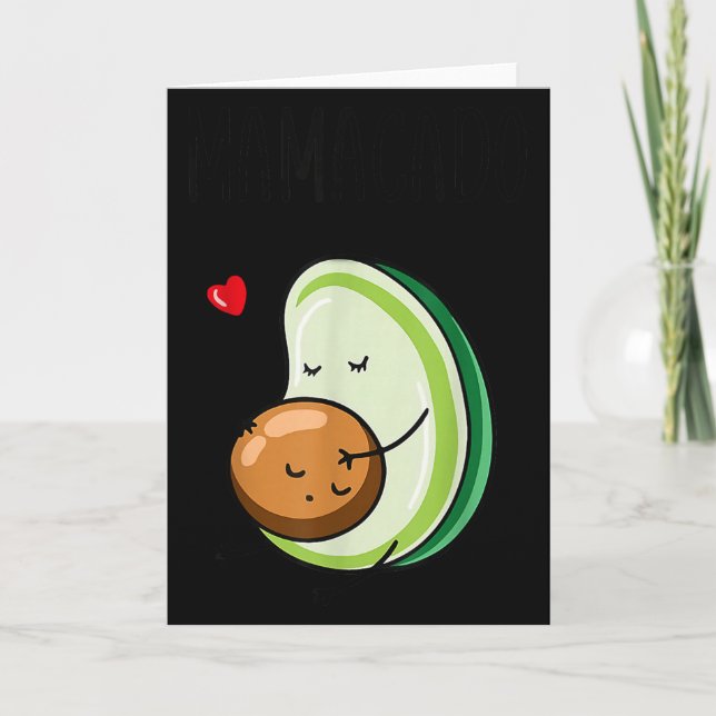 Mamacado Avocado Schwangere Mutter Schwangerschaft Karte (Vorderseite)