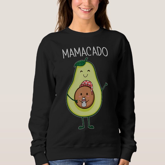 Mamacado erwartet Mutter Sweatshirt (Vorderseite)