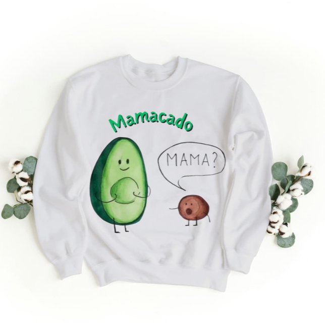 Mamacado Funny Avocado Mama Design - Niedliches Pu Sweatshirt (Von Creator hochgeladen)