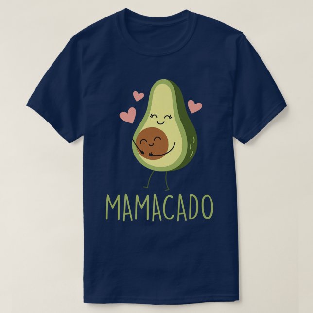 Mamacado Funny Avocado Mama Geschenke für Schwange T-Shirt (Design vorne)