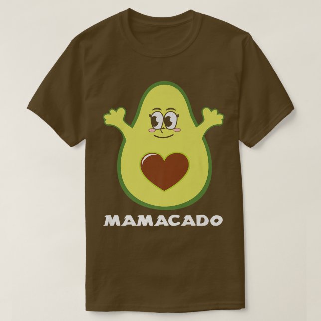 Mamacado Funny Avocado Mama Mama Pun Matchin T-Shirt (Design vorne)