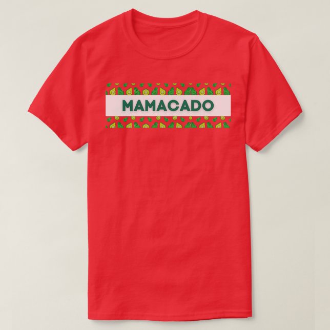 MAMACADO Graphic for Avocado liebt vegane Mütter T-Shirt (Design vorne)