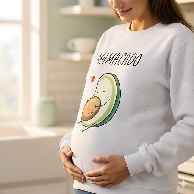 MAMACADO Lustiges Schwangerschafts-T-Shirt | Avoca Sweatshirt (Von Creator hochgeladen)