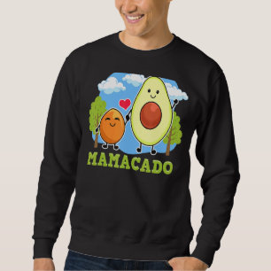 Mamacado Mama Avocado mit Samen Vegane Mama Mutter Sweatshirt