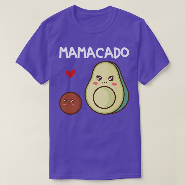 Mamacado Mama Avocado Pregnancy Ankündigung Avoca T-Shirt (Design vorne)