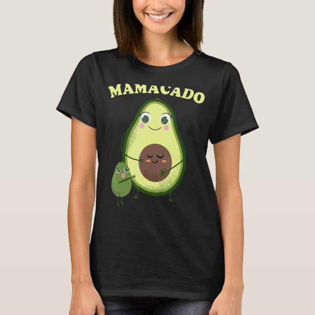 Mamacado Multiple Kids Women Mama Avocado Kostüme T-Shirt (Vorderseite)