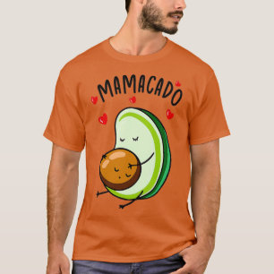 Mamacado Niedlich Avocado Schwangere Mama Schwange T-Shirt