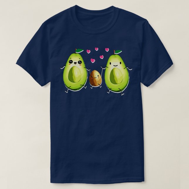 Mamacado Papacado Avocado Partnerlook Pregnant T-Shirt (Design vorne)