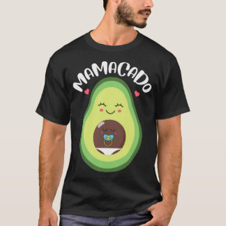 Mamacado Pregnant Avocado Pregnancy Ankündigung T-Shirt