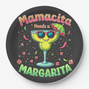 Mamacita benötigt ein Party von Margarita Cinco De Pappteller