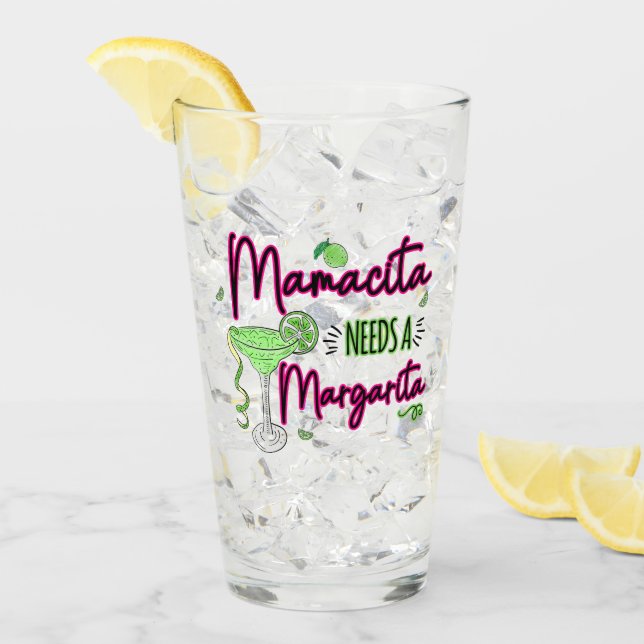 Mamacita braucht A Margarita Glas (Vorderseite Ice)
