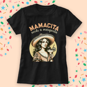 Mamacita braucht ein Margarita Vintag T-Shirt