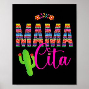Mamacita Cinco De Mayo 5 De Mayo Kaktus Fiesta Fra Poster