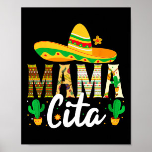 Mamacita Cinco De Mayo 5 De Mayo Kaktus Party Moti Poster
