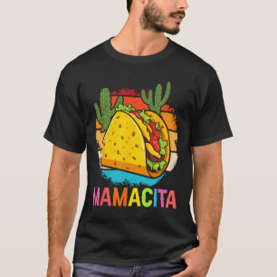 Mamacita Lustiger Taco Kaktus Cinco De Mayo Fiesta T-Shirt