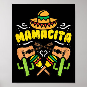 Mamacita Sombrero Cinco De Mayo Party Mexikanische Poster