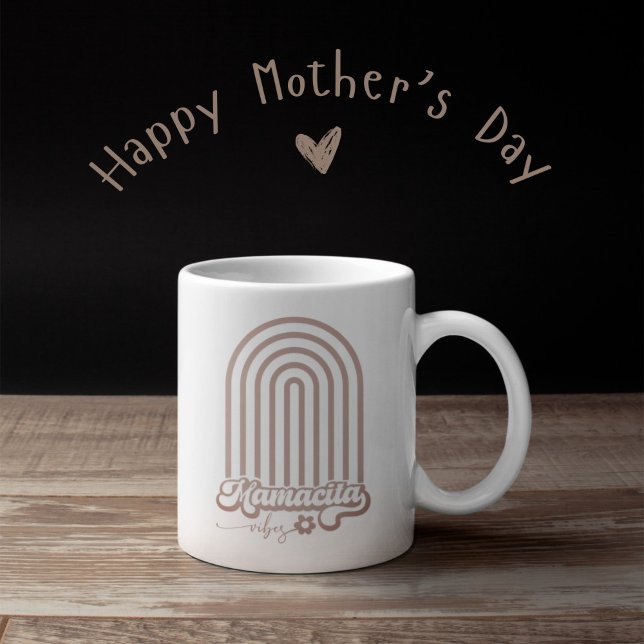 Mamacita vibes boho rainbow mütter day kaffeetasse (Mamacita vibes)