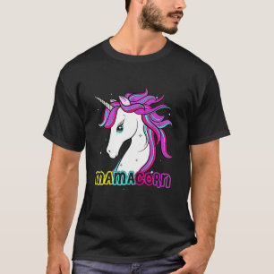 Mamacorn Niedliche Einhorn-Mama Kostüm Muttertag T-Shirt