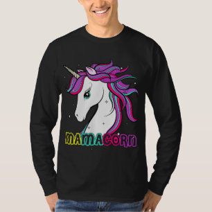 Mamacorn Niedliche Einhorn Mama Kostüme Mama Mutte T-Shirt