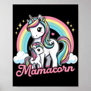 Mamacorn - Niedliche Einhornverkleidung Kostüme Ma Poster