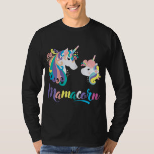 Mamacorn Unicorn Face Mutter Day Mama & Tochter T-Shirt