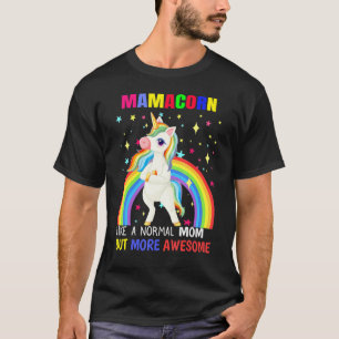 Mamacorn Unicorn Funnyu2019s Womens Costume Mama M T-Shirt