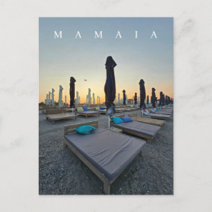 Mamaia Strand auf einer Abendpostkarte Postkarte
