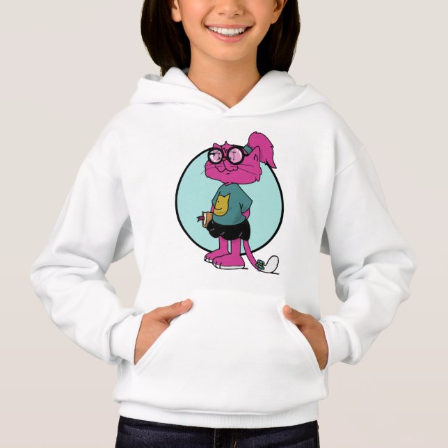 MAMAMACANZ | Rosa Katze Hoodie (Vorderseite)