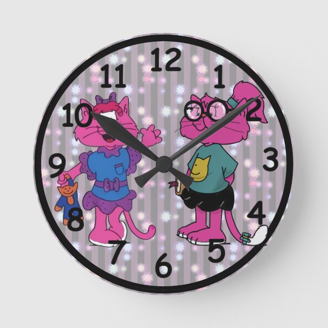 Mamamacanz Round Clock Runde Wanduhr (Vorderseite)