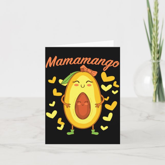 Mamamango Mutter Muttertag Frauen Schwangerschaft Karte (Vorderseite)